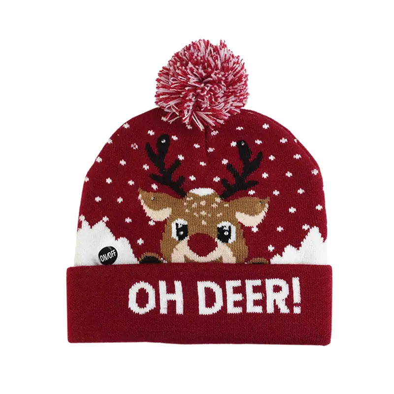 Gorro navideño LED