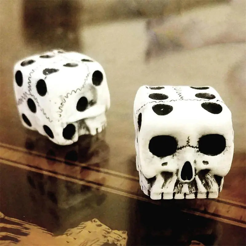 Dados de calavera de 6 caras