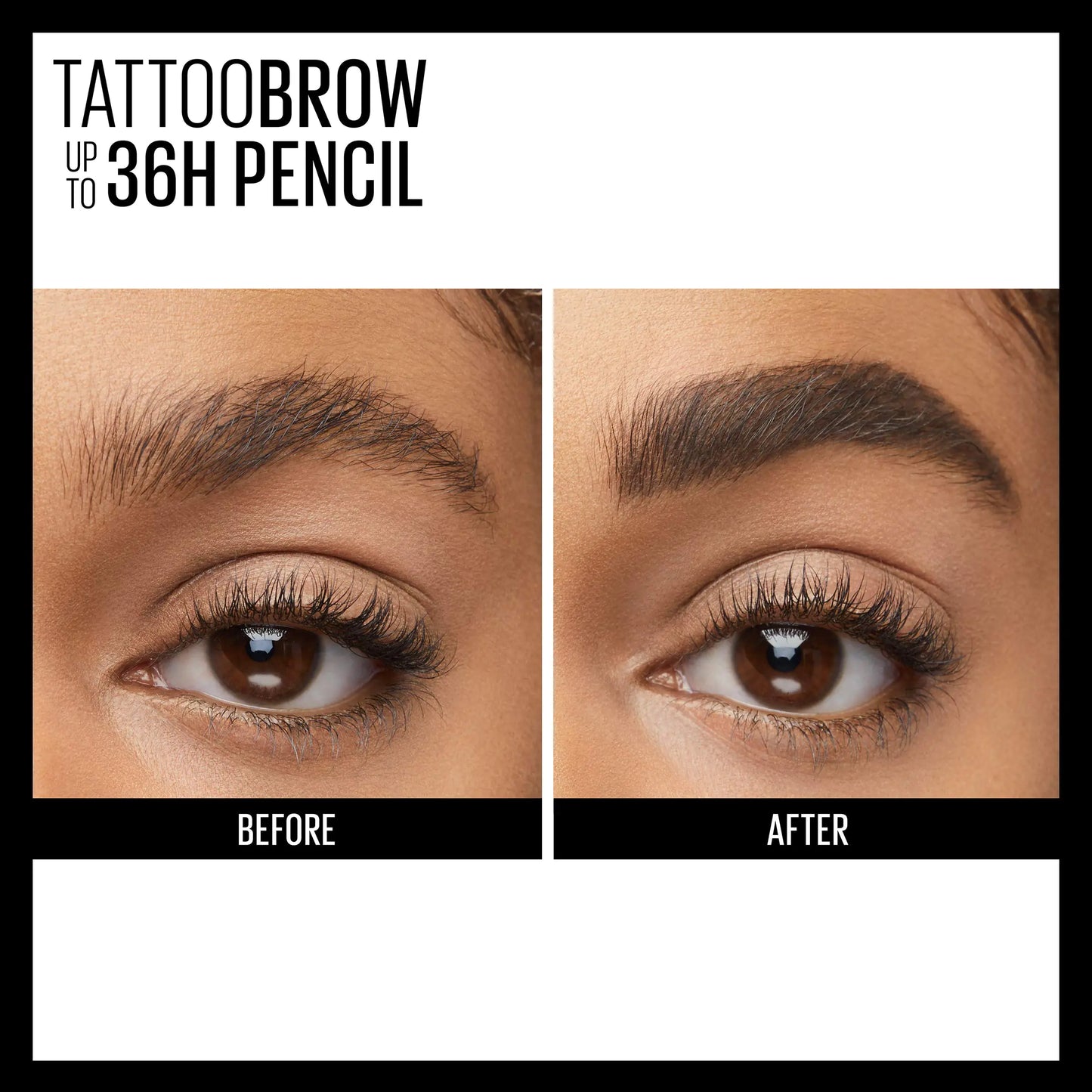 Lápiz de cejas a prueba de agua TattooStudio de Maybelline, afilable, de larga duración, lápiz de cejas de larga duración, cejas definidas, lápiz de cejas pigmentado, marrón oscuro, 1 unidad 260 MARRÓN PROFUNDO 1 unidad (paquete de 1) 