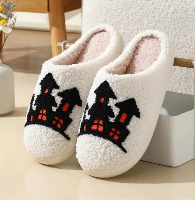 Pantuflas de araña para Halloween