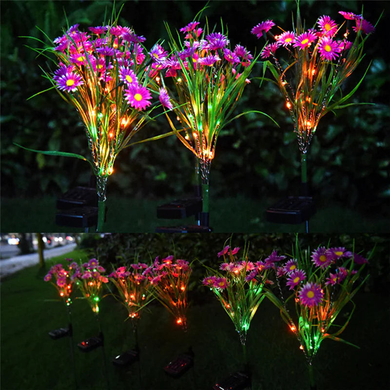 Solar LED Flower Lamp