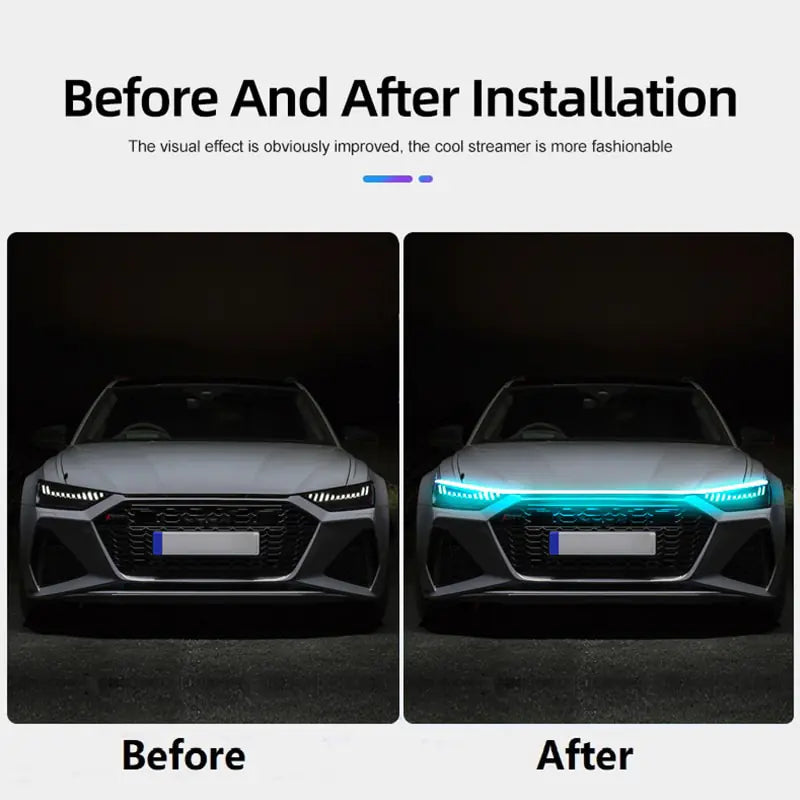 Scan Starting LED Car Hood Light Strip