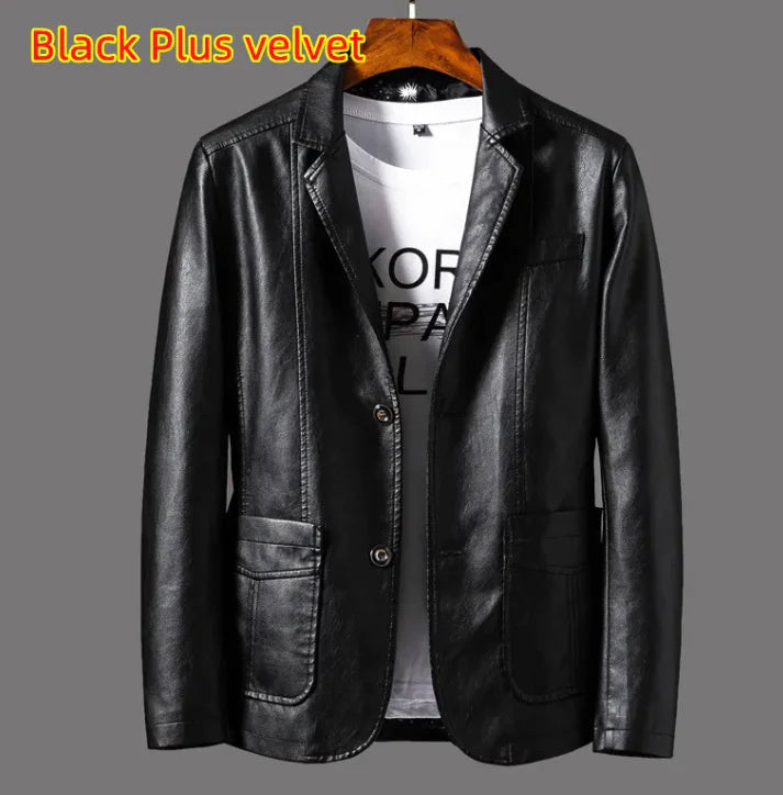 Chaqueta de cuero para hombre