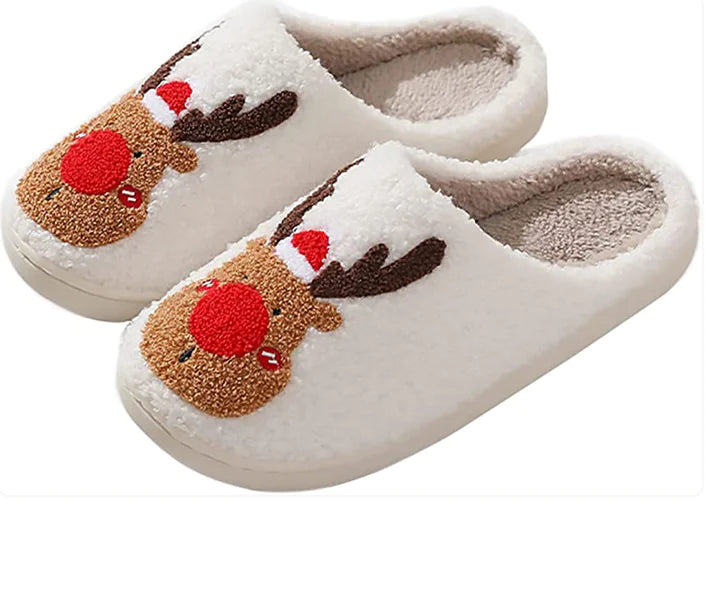 Pantuflas navideñas acogedoras