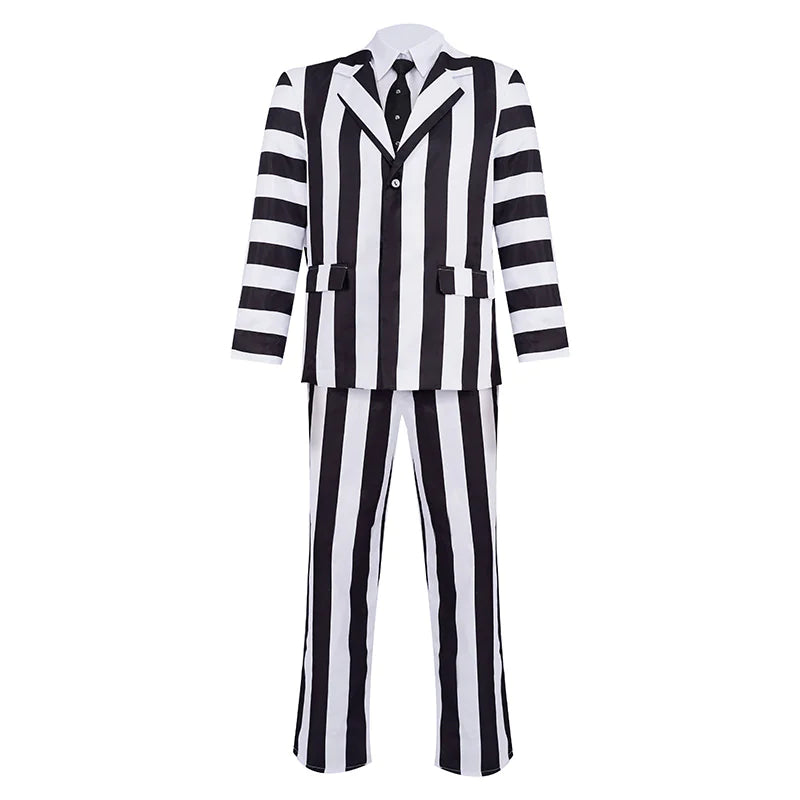 Ultimate Beetlejuice Costume Set with Suit & Wedding Dress