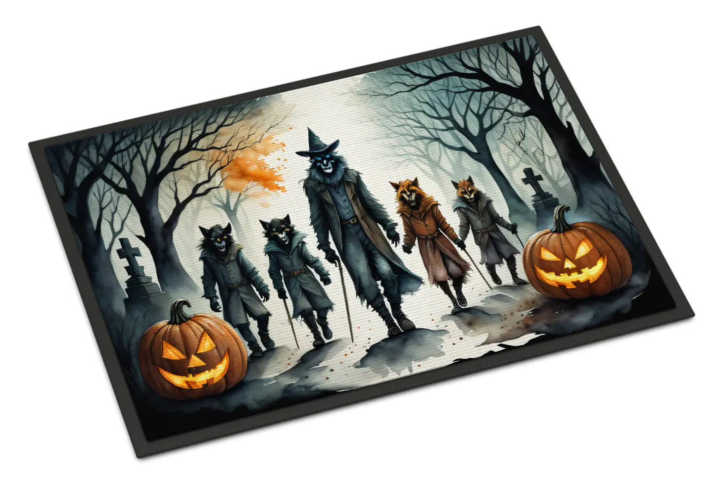 Werewolves Spooky Halloween Doormat