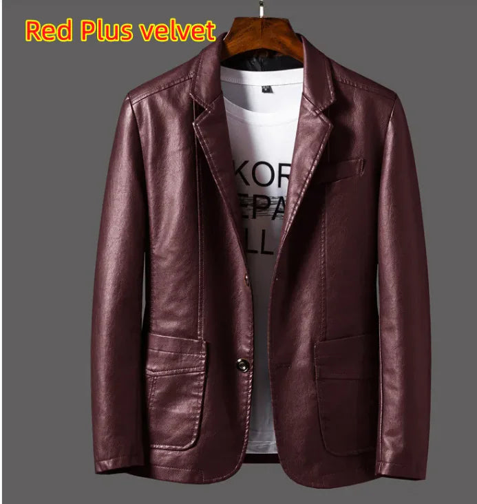 Chaqueta de cuero para hombre