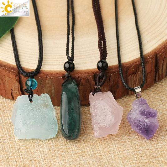 Collares de piedras curativas naturales