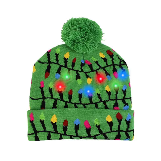 Gorro navideño LED