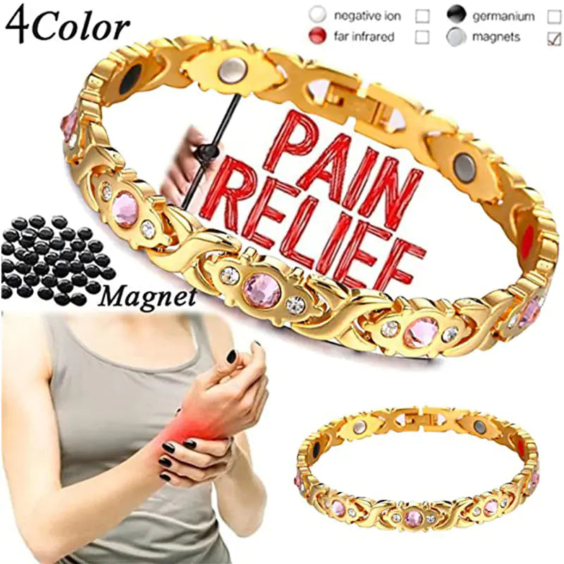 Pulsera de terapia magnética retorcida