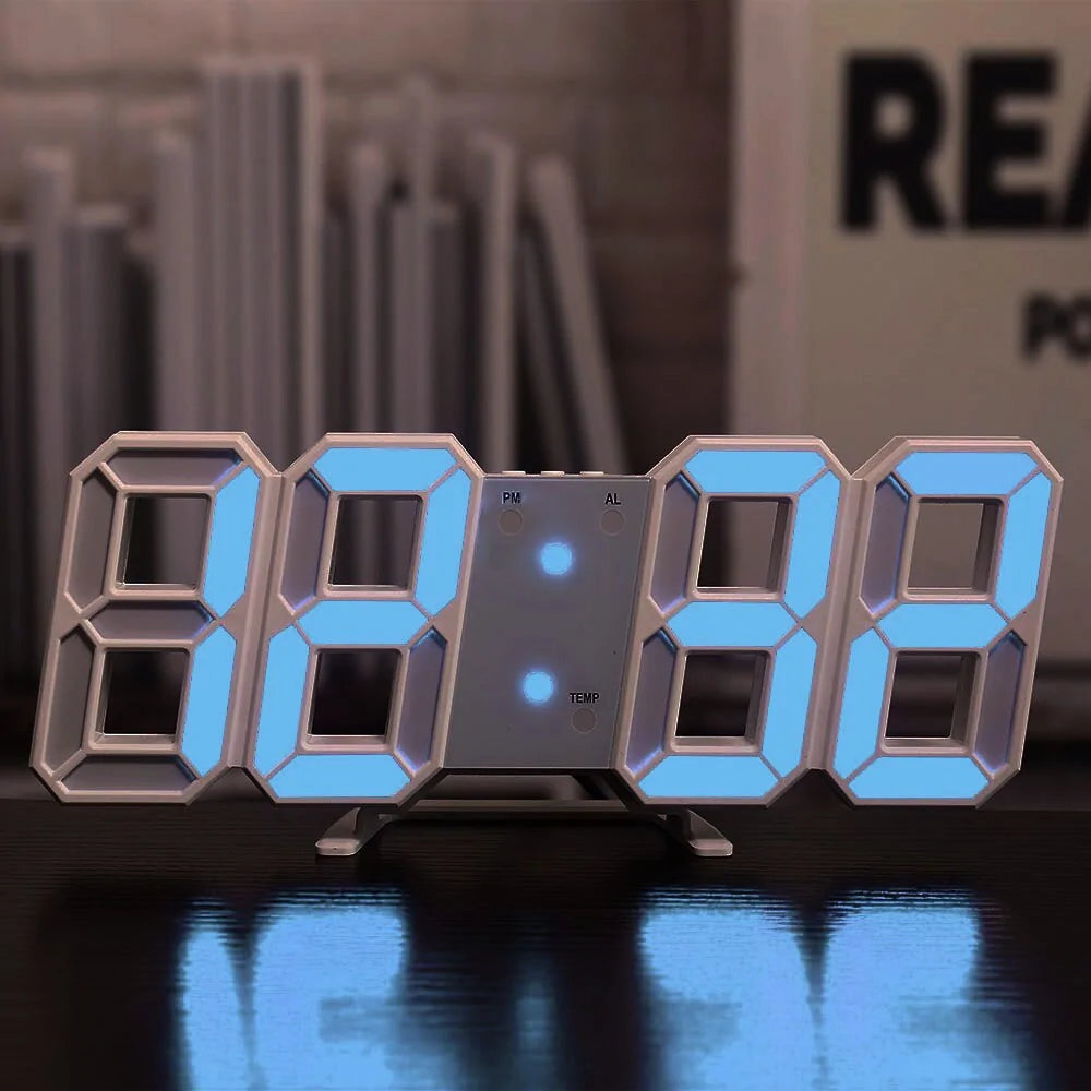 3D LED Digital Wall Clock