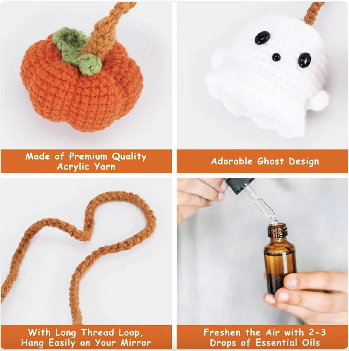 Little Ghost & Pumpkin Decorations