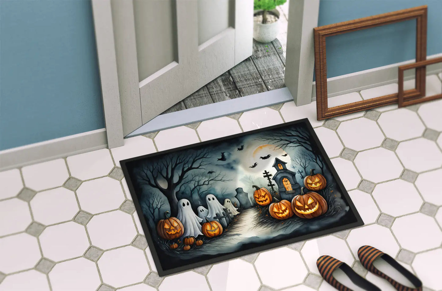 Ghosts Spooky Halloween Doormat