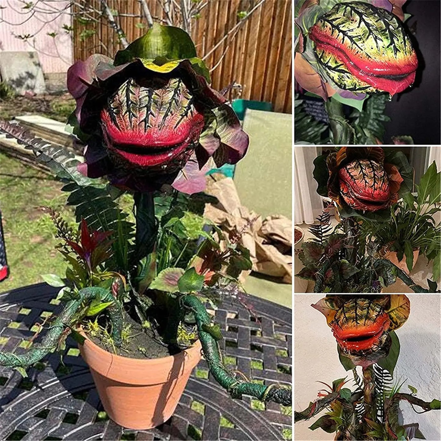 Realistic Piranha Plant Halloween Decor