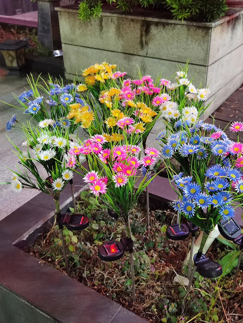 Solar LED Flower Lamp