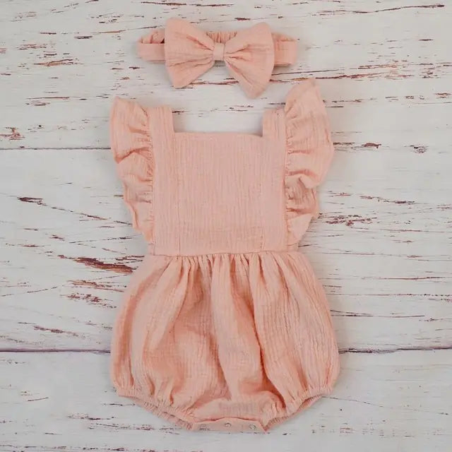 Ropa de verano para bebé niña de algodón orgánico