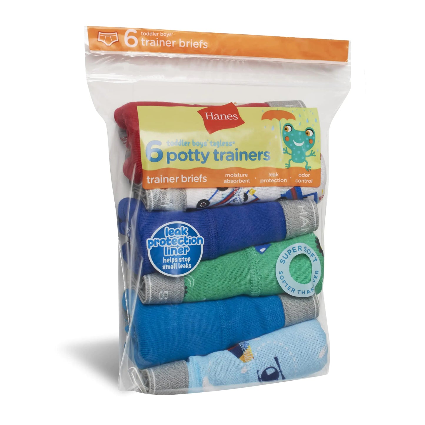 Calzoncillos tipo bóxer para niños Hanes, paquete de 6, 4T, azul/estampado variado, paquete de 6 