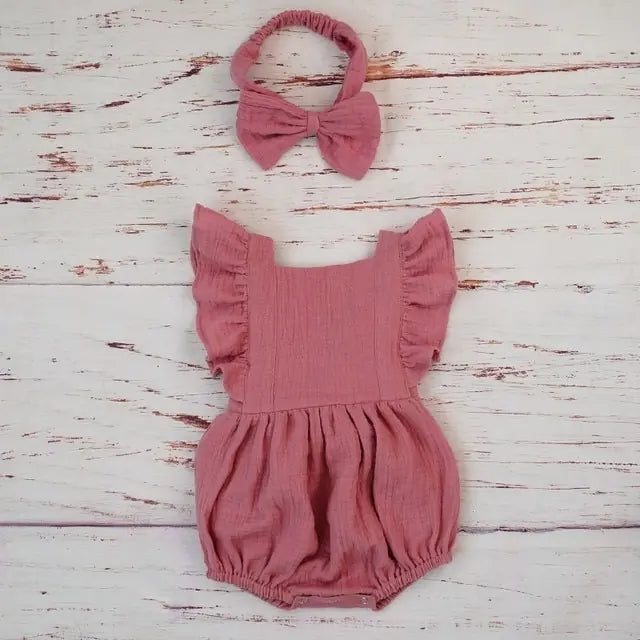 Ropa de verano para bebé niña de algodón orgánico