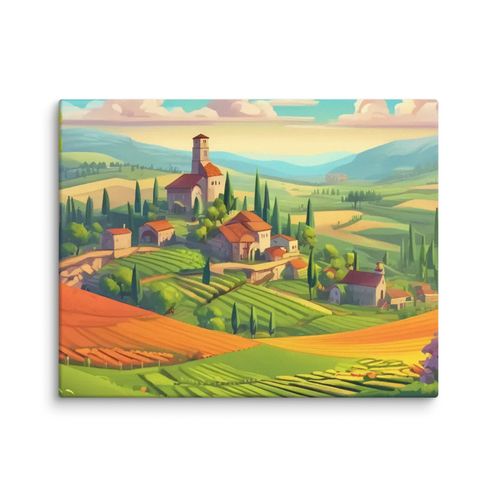 Countryside Canvas Wall Art – Tranquil Beauty for Your Home