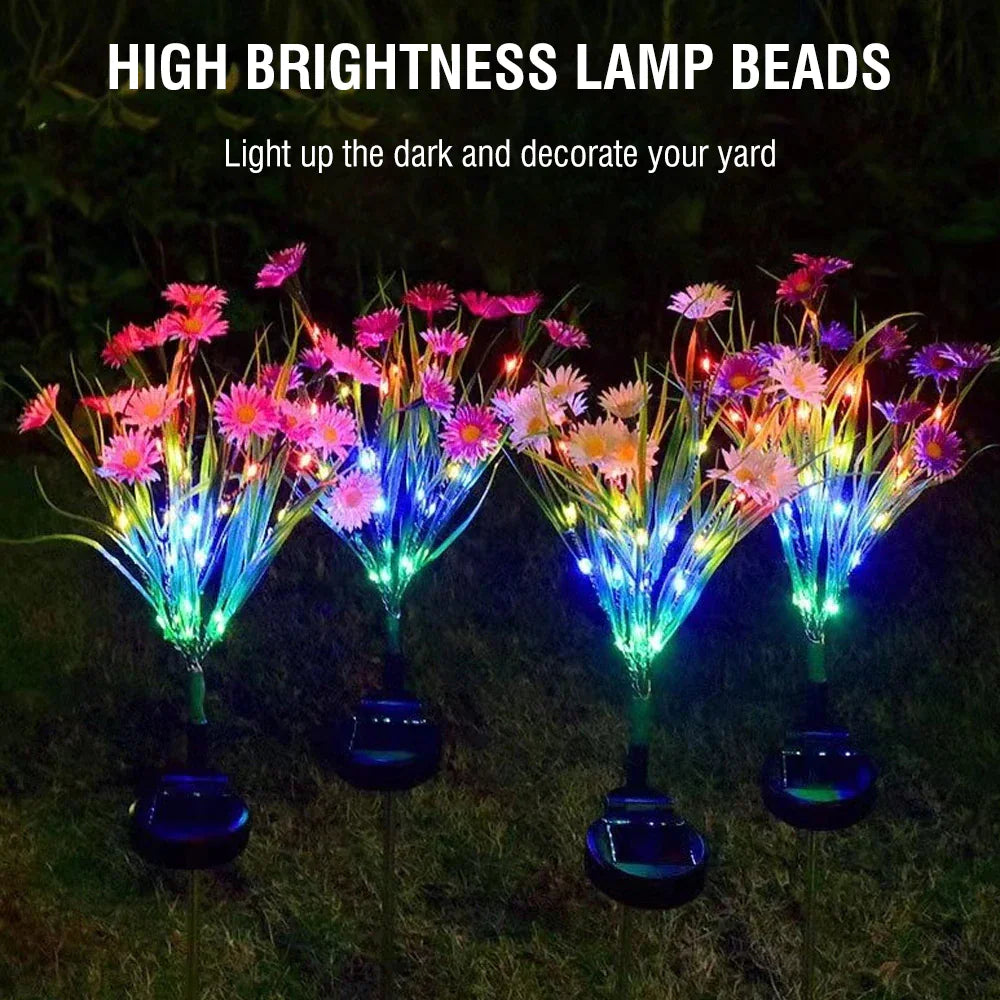 Solar LED Flower Lamp