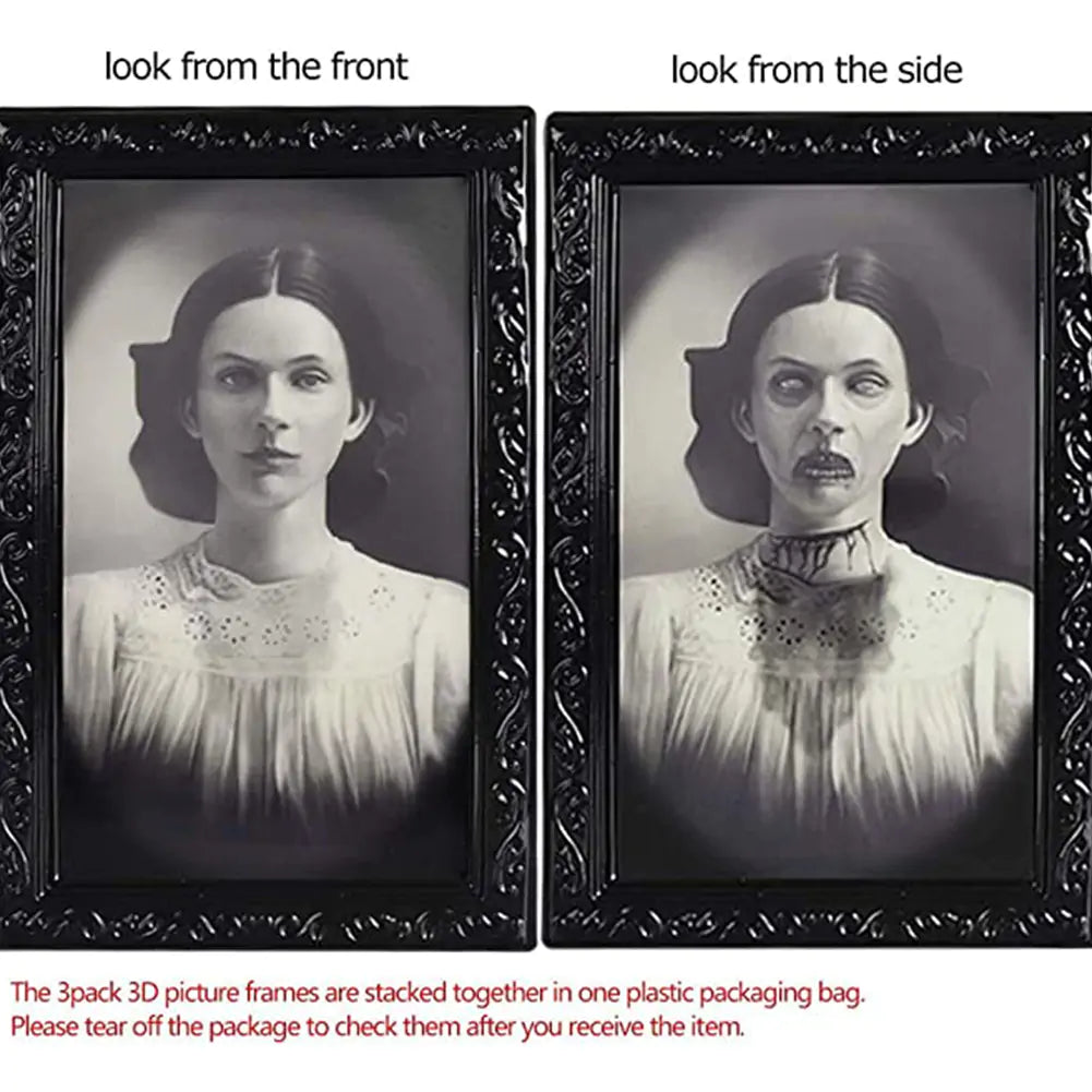 3D Halloween Face Changing Ghost Portrait