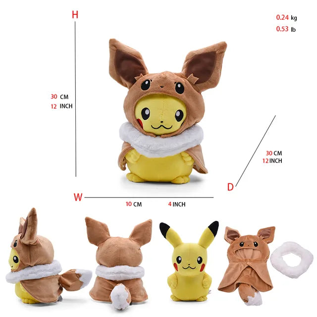 Peluche de juguete de Pokémon Pikachu