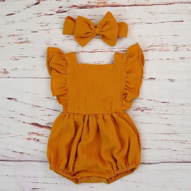 Ropa de verano para bebé niña de algodón orgánico