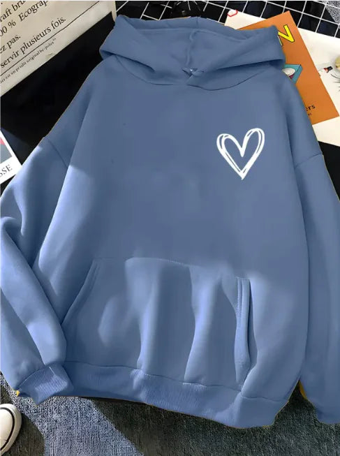 Sudadera con capucha con estampado 3D de amor cósmico