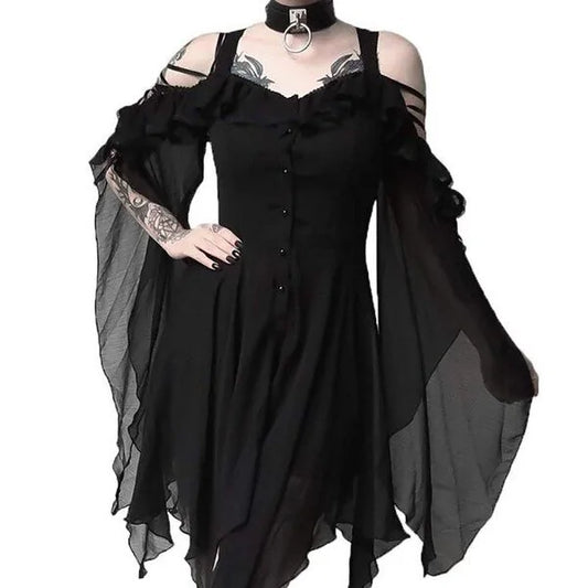 Unique Gothic Hem Dress