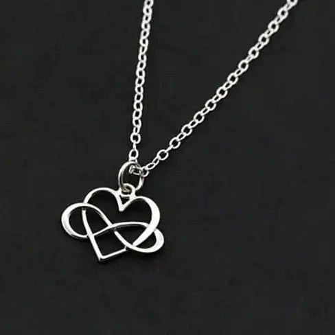 Admiration Heart & Infinity Necklace