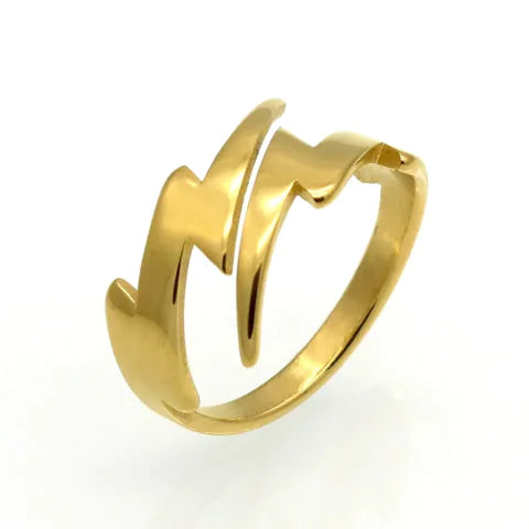 Anillo de relámpago diminuto: joyería vintage moderna para mujeres