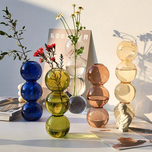 Creative Bubble Glass Vase Home