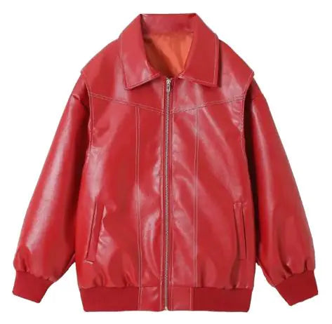 Chaqueta retro con cuello alto y manga larga para mujer