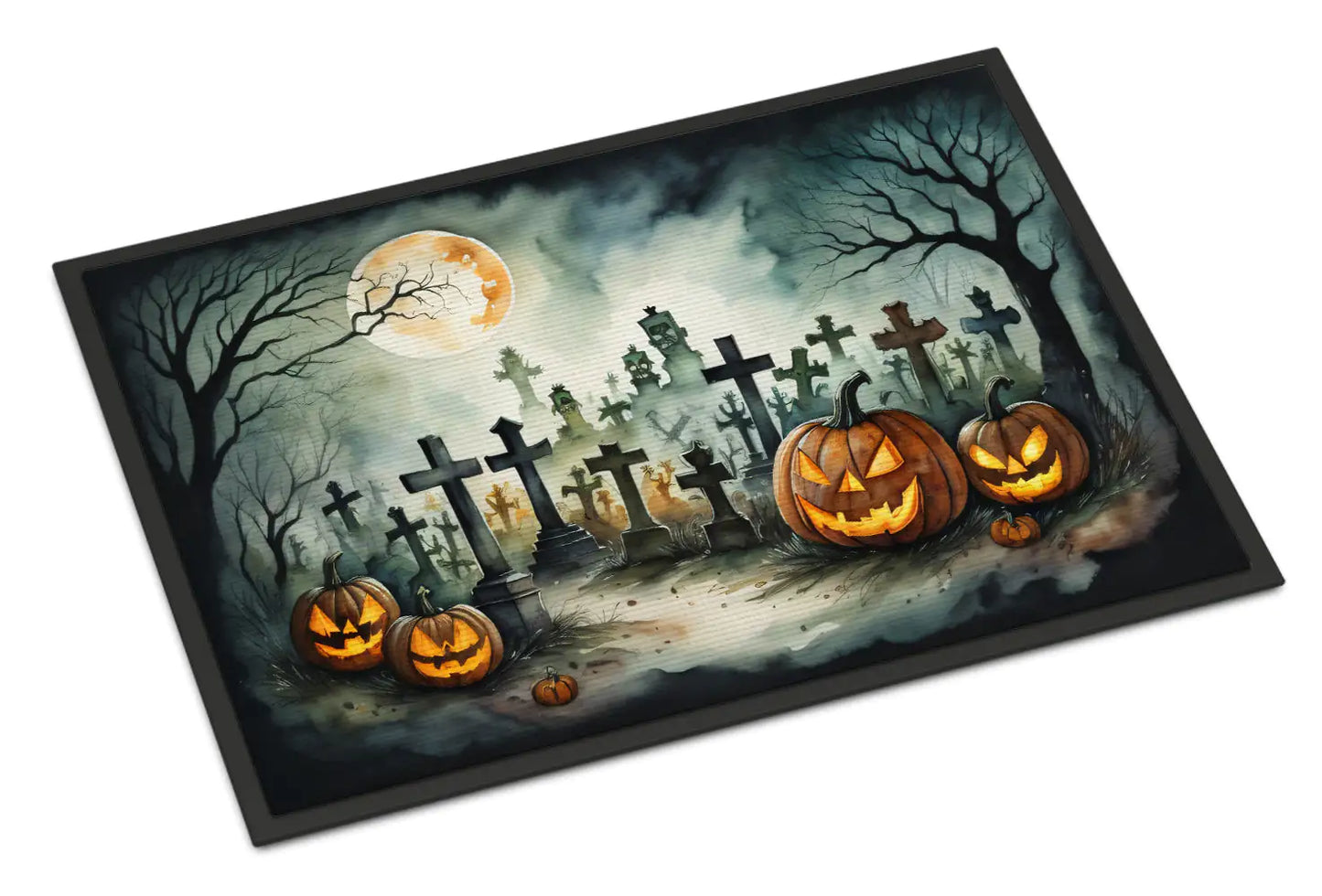 Graveyard Spooky Halloween Doormat