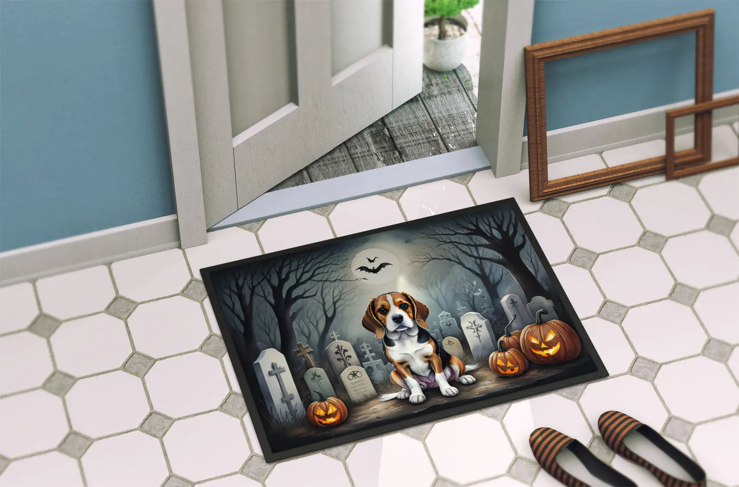 Beagle Spooky Halloween Doormat