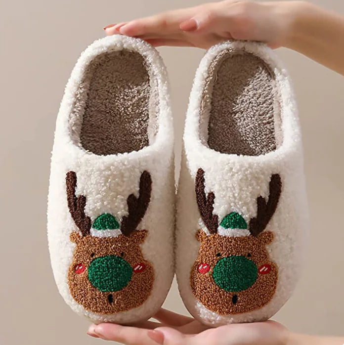 Pantuflas navideñas acogedoras