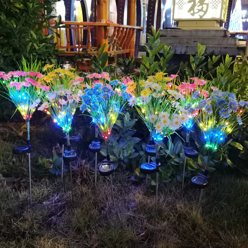 Solar LED Flower Lamp