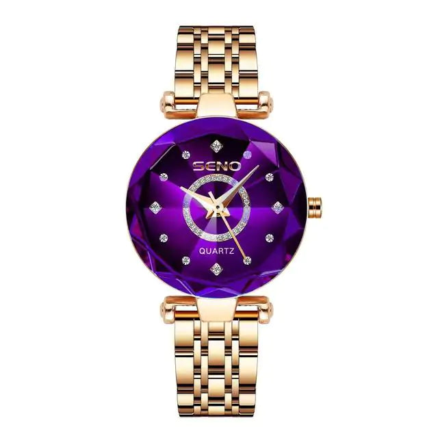 Elegante reloj de cuarzo para mujer