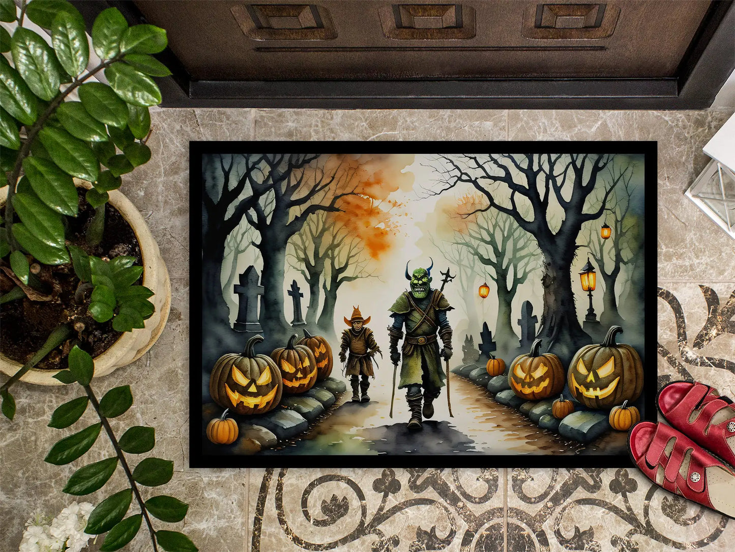 Orcs Spooky Halloween Doormat