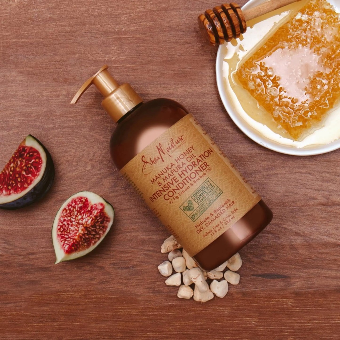 Acondicionador SheaMoisture Hidratación intensiva para cabello seco y dañado 