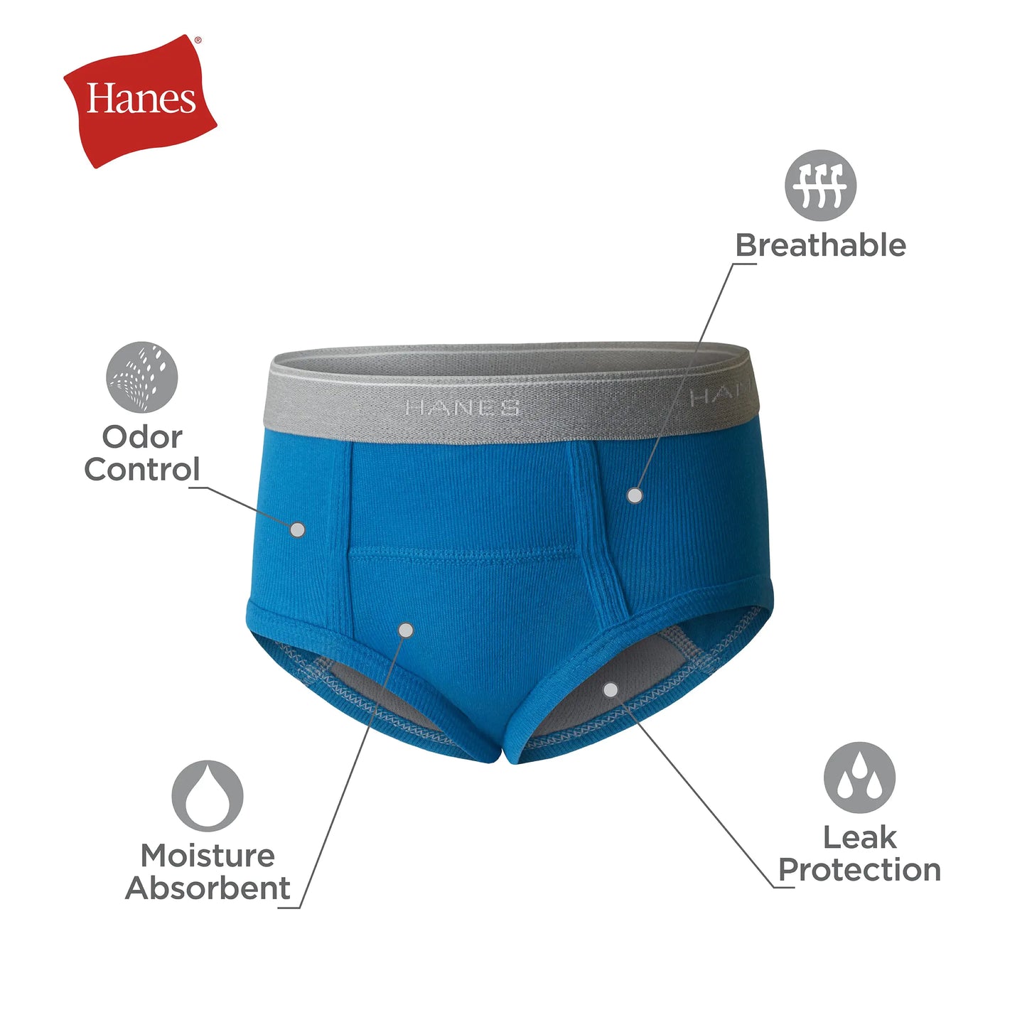 Calzoncillos tipo bóxer para niños Hanes, paquete de 6, 4T, azul/estampado variado, paquete de 6 