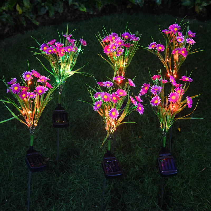 Solar LED Flower Lamp