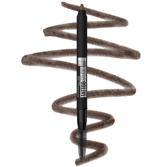 Maybelline TattooStudio Waterproof Eyebrow Pencil, Sharpenable, Longwear, Long Lasting Eyebrow Pencil, Defined Brows, Pigment Brow Pencil, Deep Brown, 1 Count 260 DEEP BROWN 1 Count (Pack of 1)