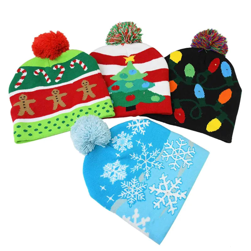 Gorro navideño LED