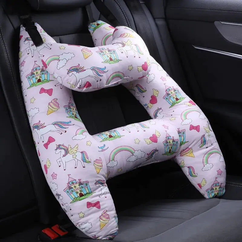 Almohada de viaje para niños en el coche