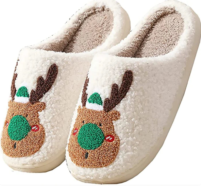 Pantuflas navideñas acogedoras