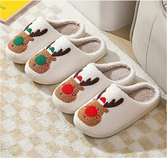 Pantuflas navideñas acogedoras